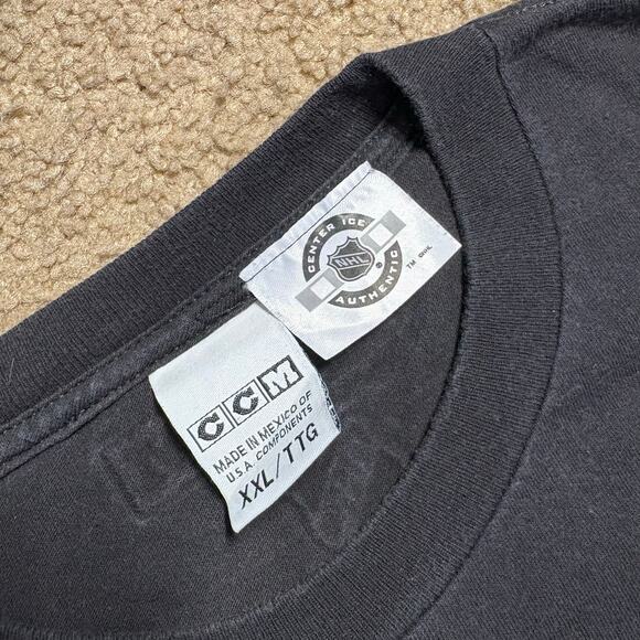 Vintage Y2K CCM NHL Senators long sleeve men’s Sz 2XL black - Picture 6 of 6